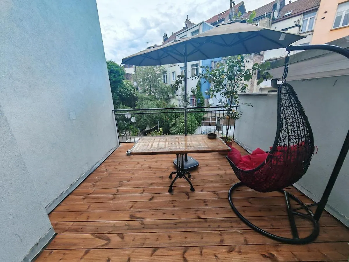 Entire Modern Studio With Terrace - North Station Brussels Belgium